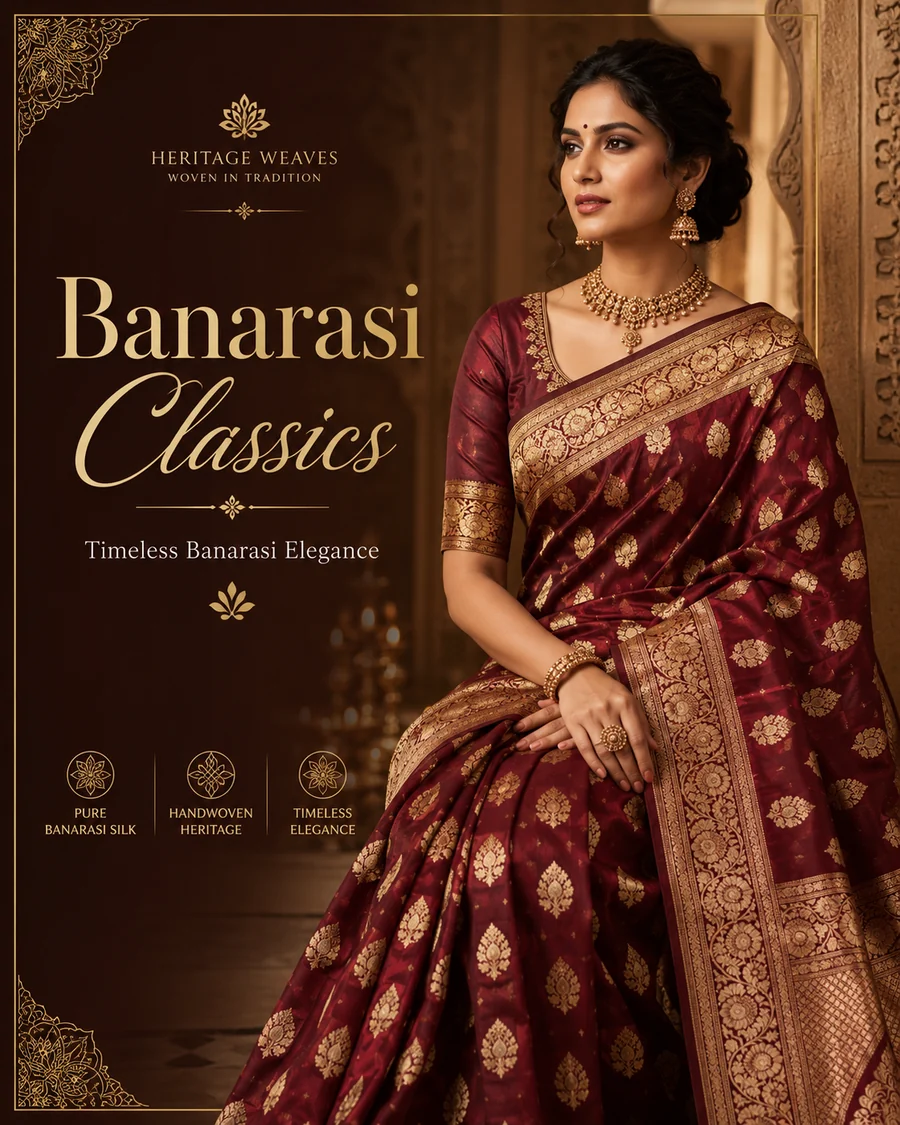 Traditional saree craft